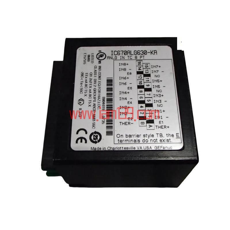 
GE Fanuc IC670ALG630 模拟量输入PLC模块：先进自动化，精确控制