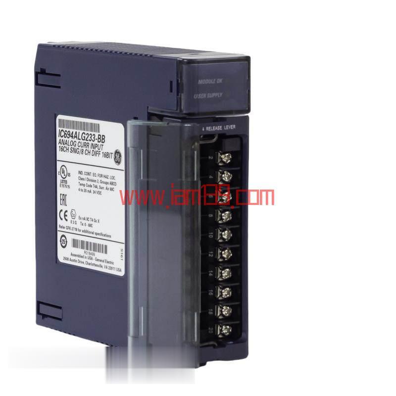 
GE IC694ALG233：工业自动化高精度模拟电流输入模块