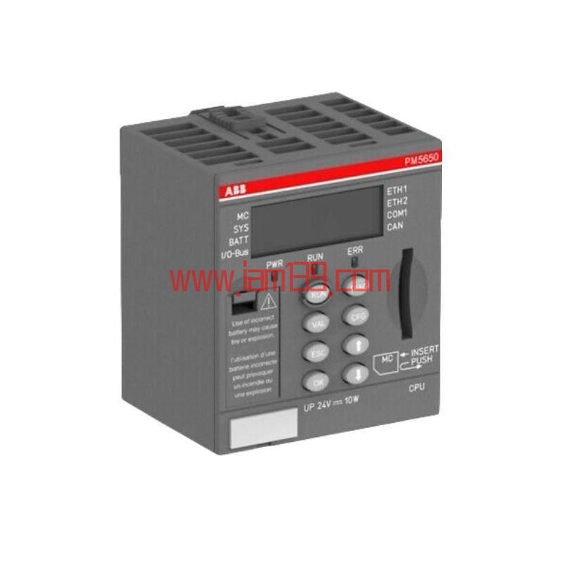 
ABB PM5650-2ETH中央处理单元模块：先进控制，高效运行