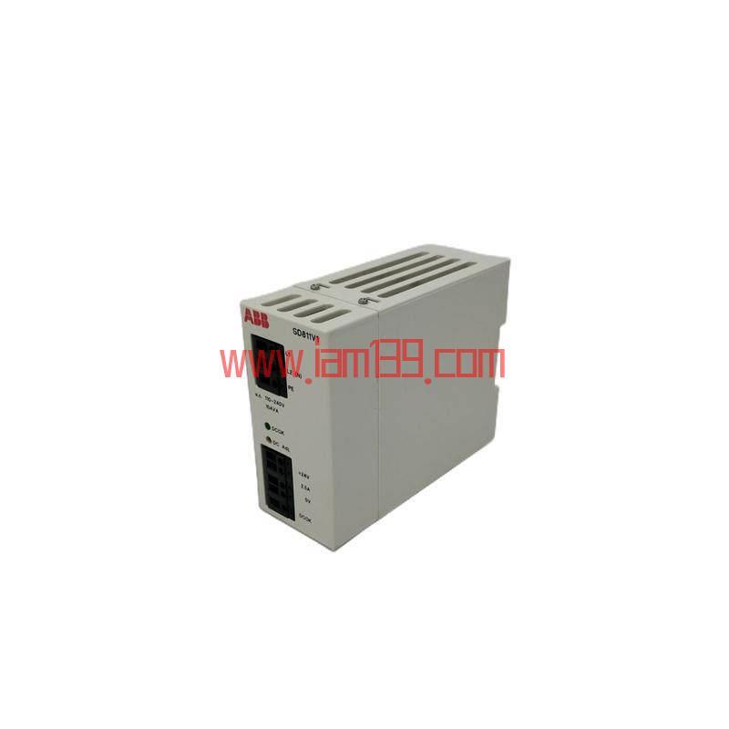 
ABB SD811V1 3BSC610044R1 电源：高效能、可靠工业控制解决方案
