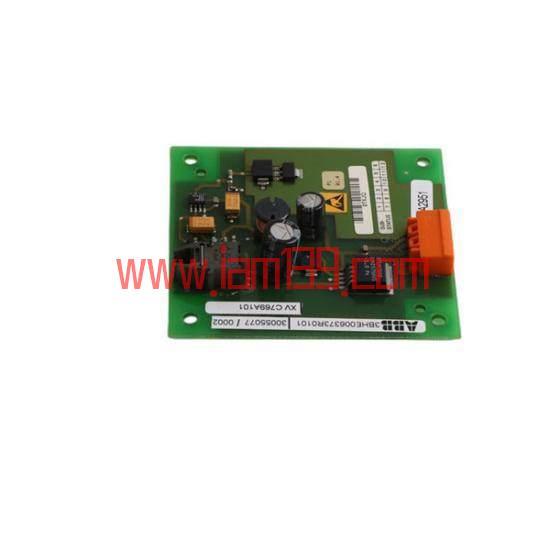 
ABB 3BHE006373R0101 ;XVC769AE101 控制板：先进工业自动化解决方案