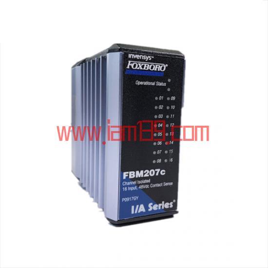 
FOXBORO FBM207C P091GY：16通道48Vdc接触输入接口模块